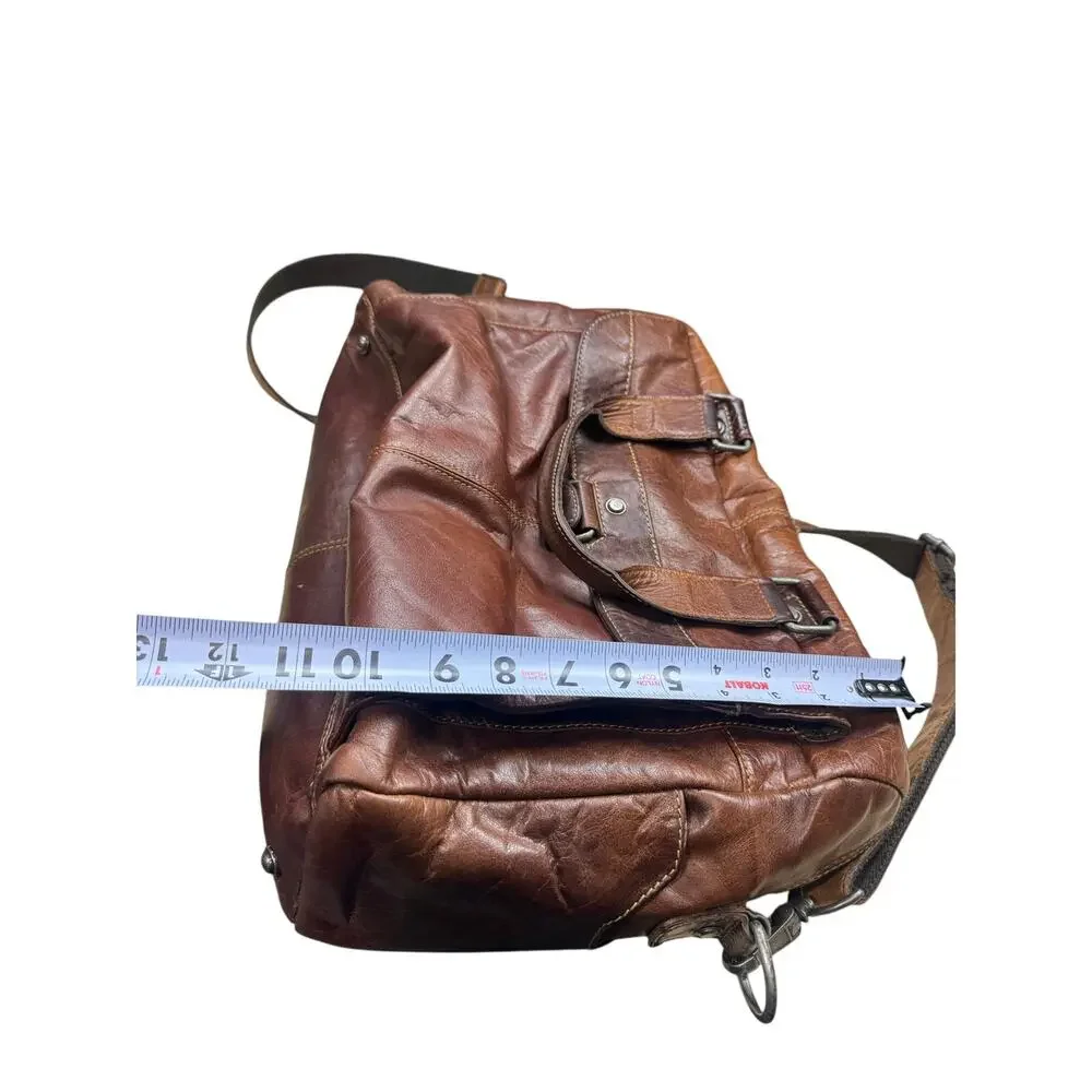 Vintage Jack George's leather messenger bag